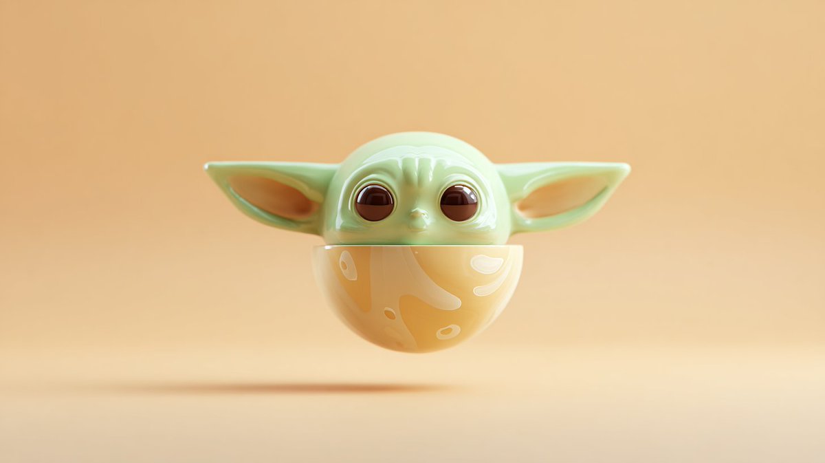 3d render of a plasticine [pop culture object, symbol, or ele...