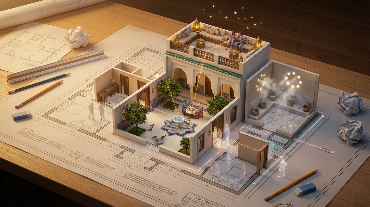 An architectural floor plan of {BUILDING TYPE} spread across...