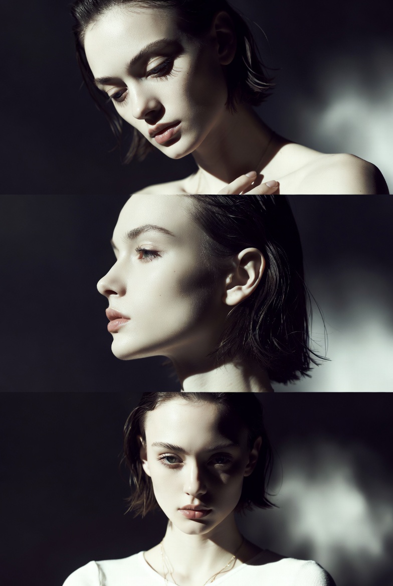 Preserve the face, proportions, and external features of the...