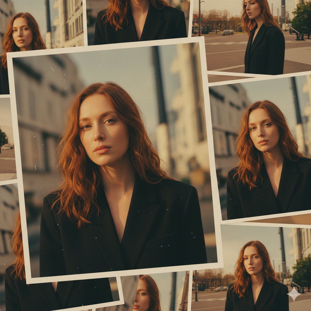 unlimited nano banana pro, AI photo collage, vintage film loo...