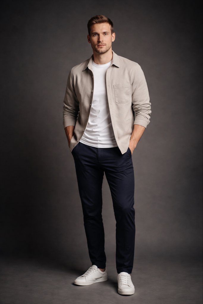 Photorealistic studio portrait of an average British man in h...