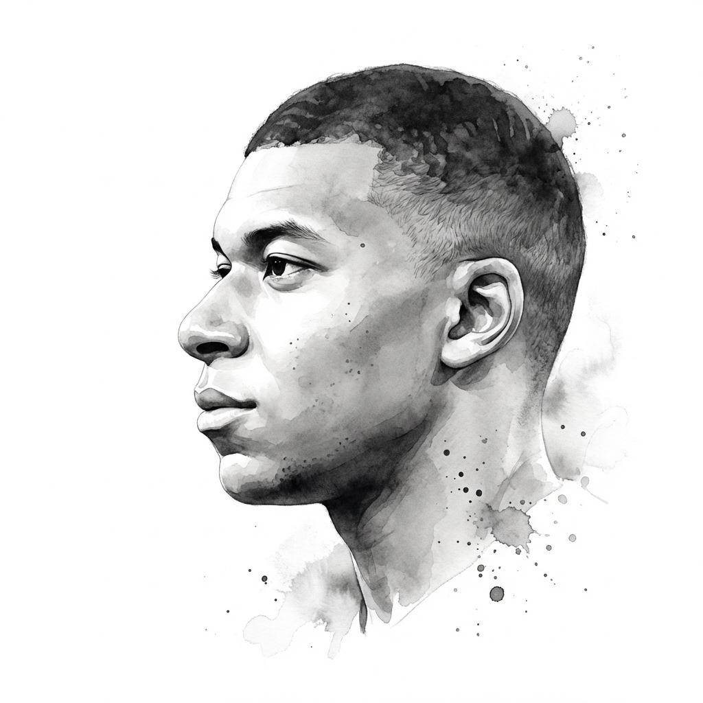 Transform the input photo into a refined monochromatic ink po...