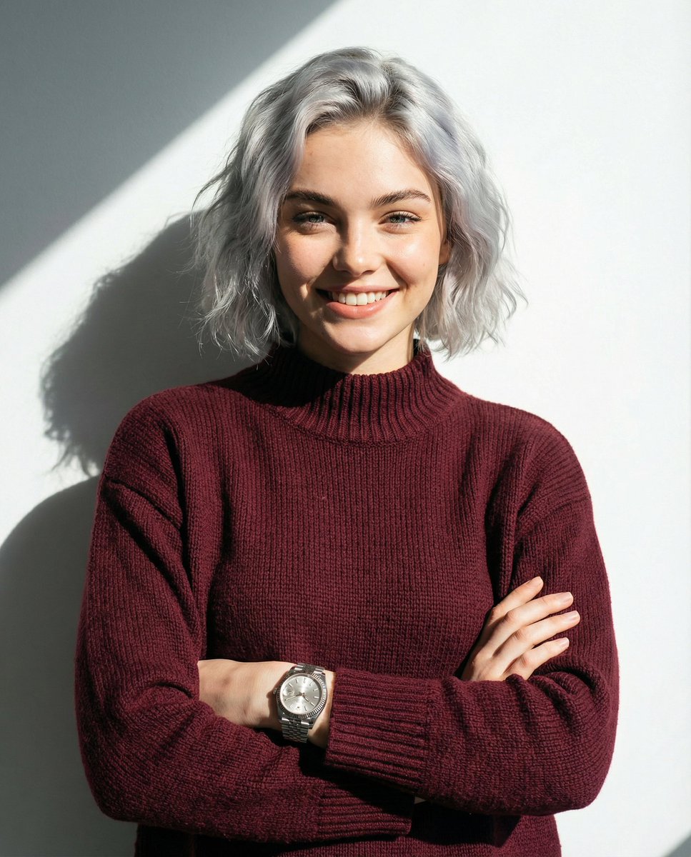 A man smiling and posing with his arms crossed, wearing a mar...