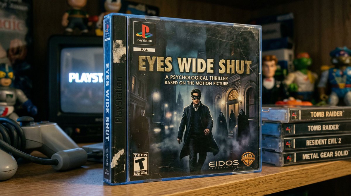 playstation 1 game case with a movie tie in game that seems l...