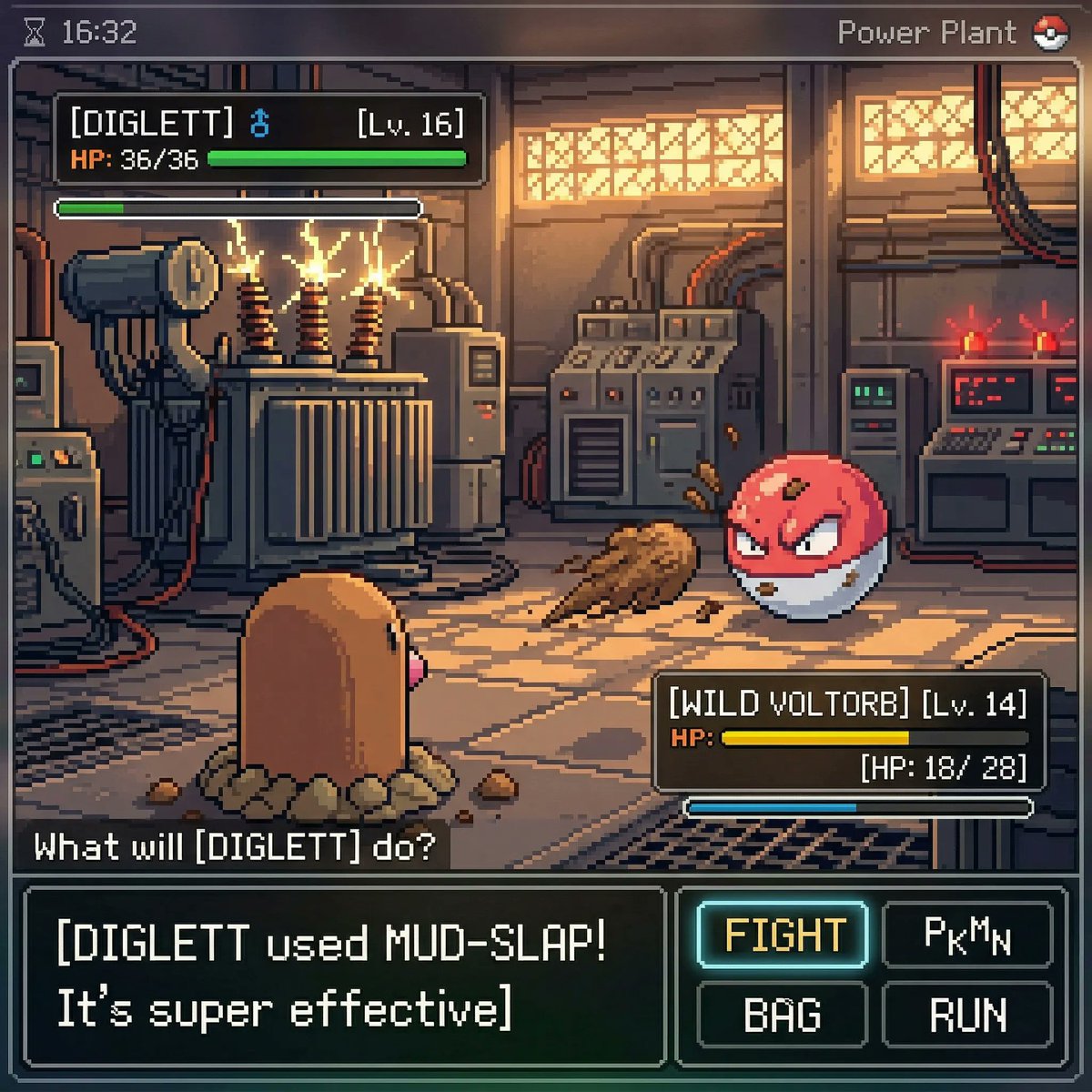 inspired by a classic pokemon gameboy screenshot but it's hig...