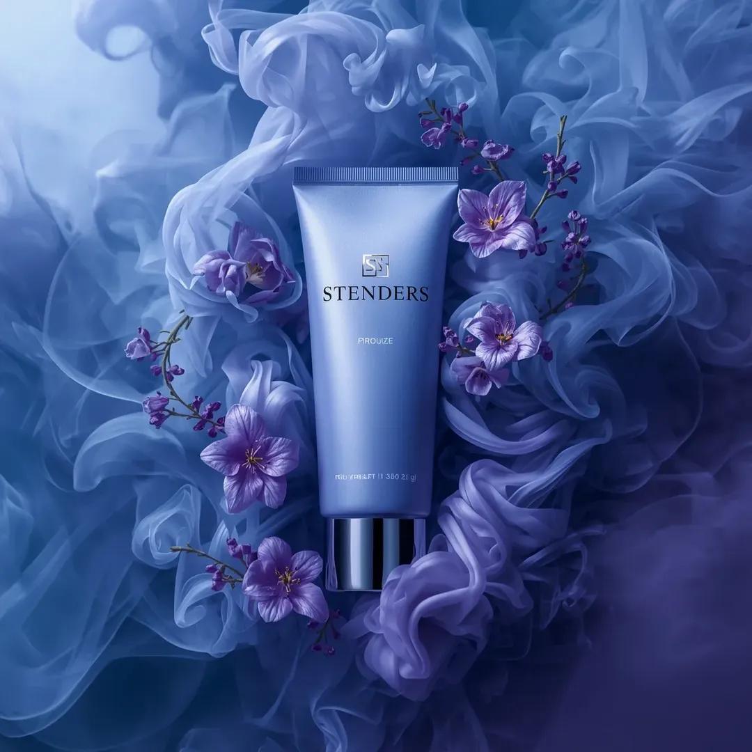 Ultra realistic luxury cosmetic product photography in a dram...