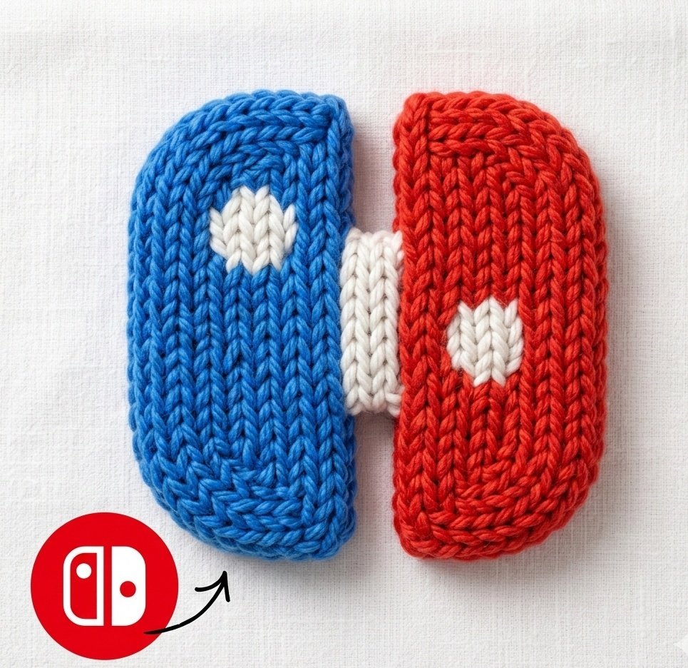 Instagram logo made from thick knitted wool yarn, handcrafted...