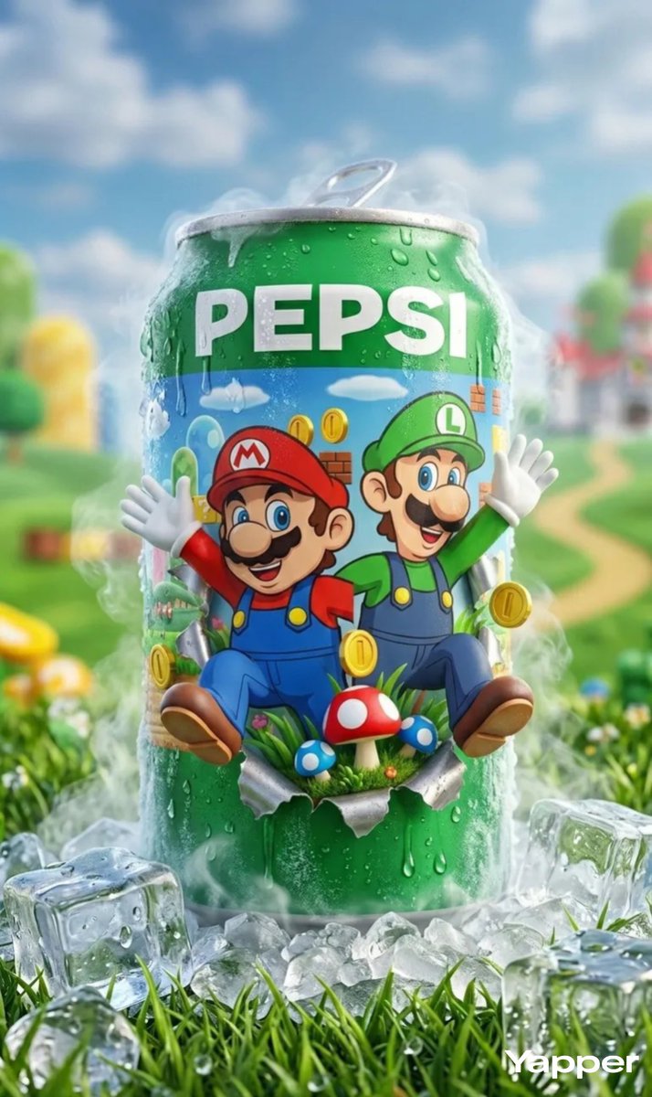 Ultra realistic product photography of a chilled blue Pepsi c...