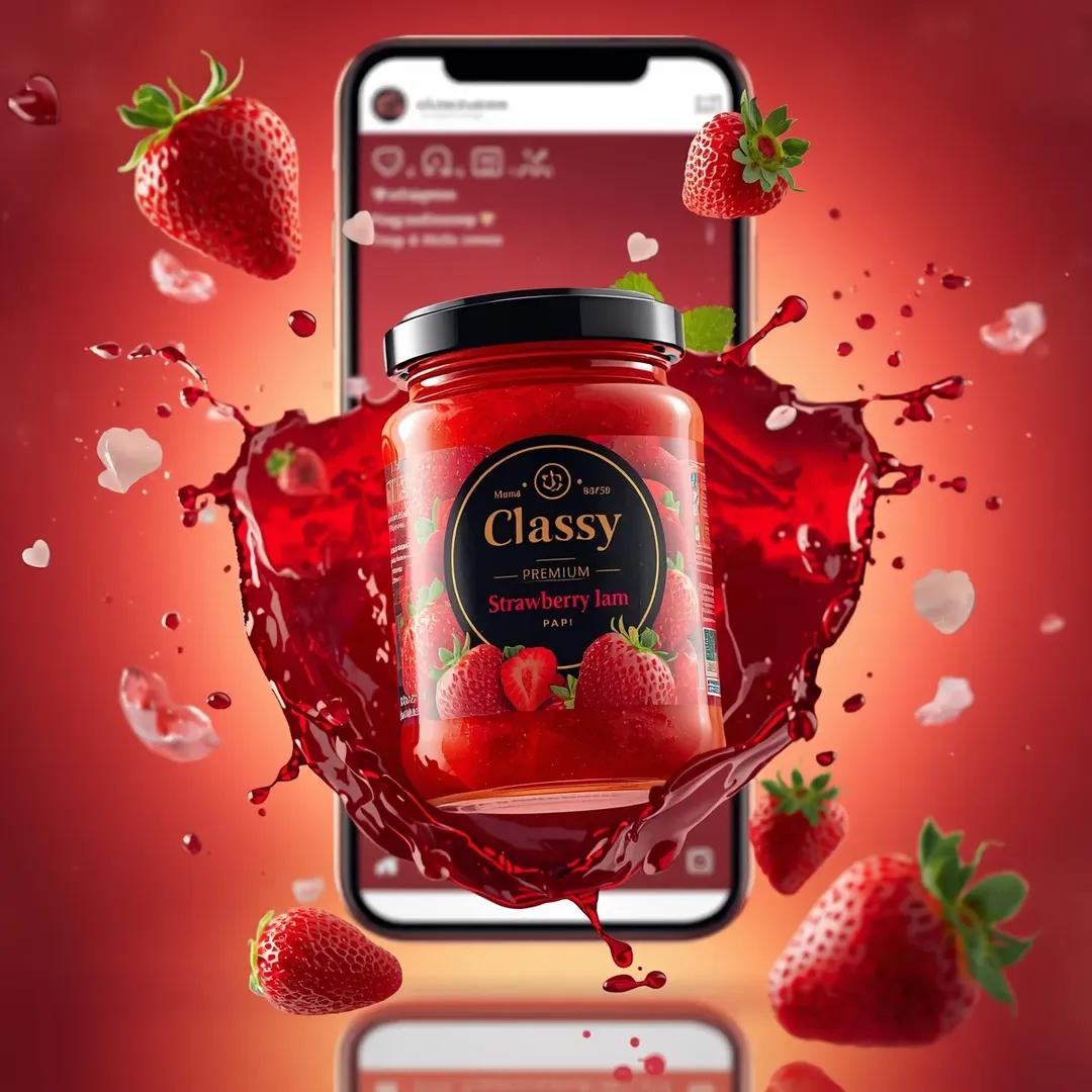 Ultra realistic commercial food product advertising scene fea...