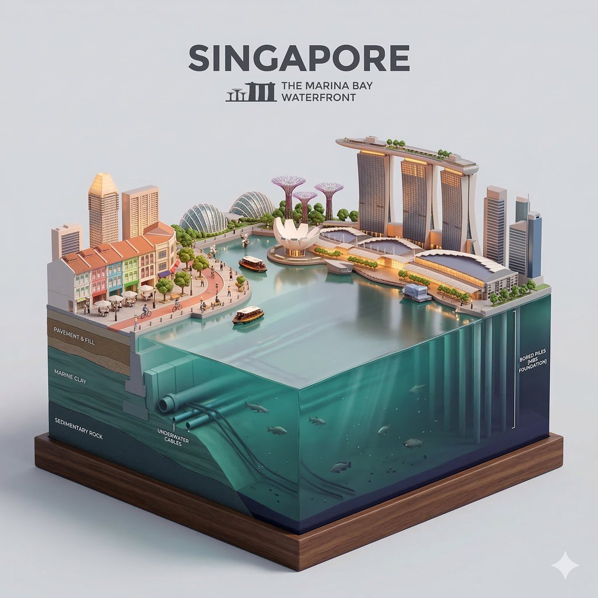 Present a clear, side facing isometric miniature 3D cartoon d...