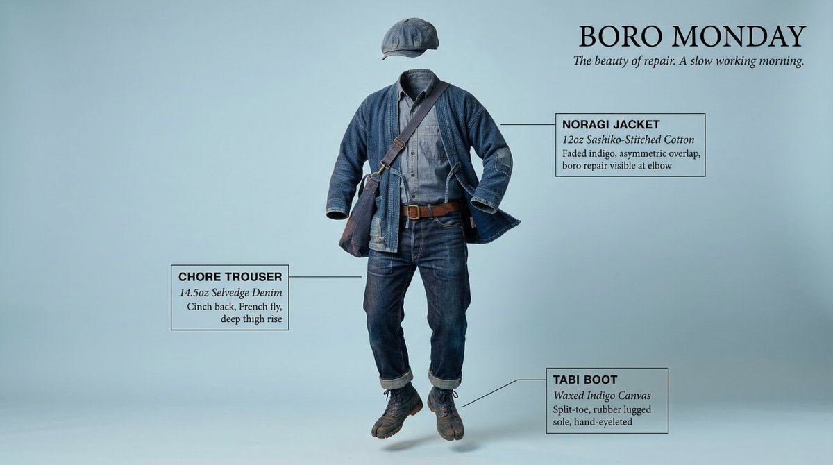 Complete [STYLE] outfit floating in its exact worn position a...