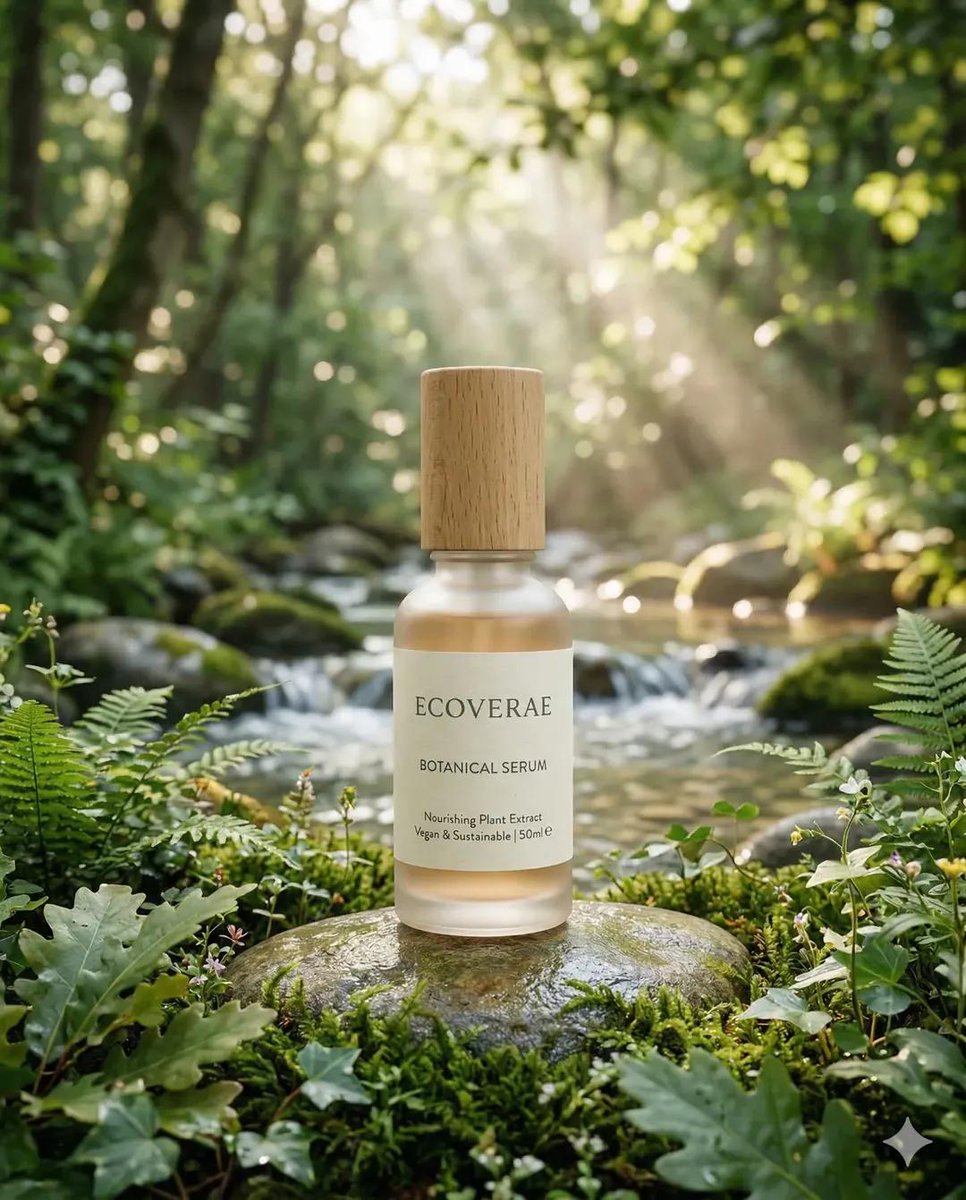 Eco Friendly Skincare Product “Minimalist skincare bottle mad...