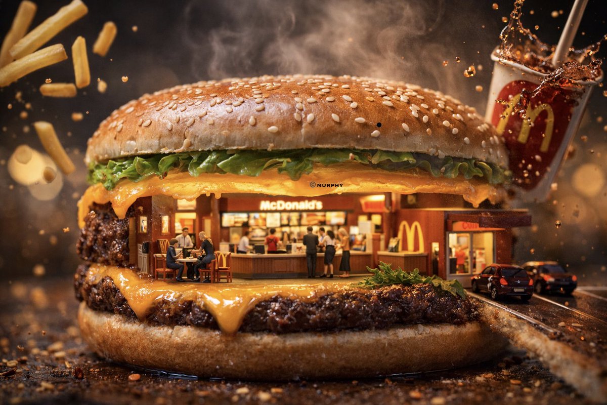 Ultra realistic 3D miniature diorama of a [BRAND NAME] enviro...