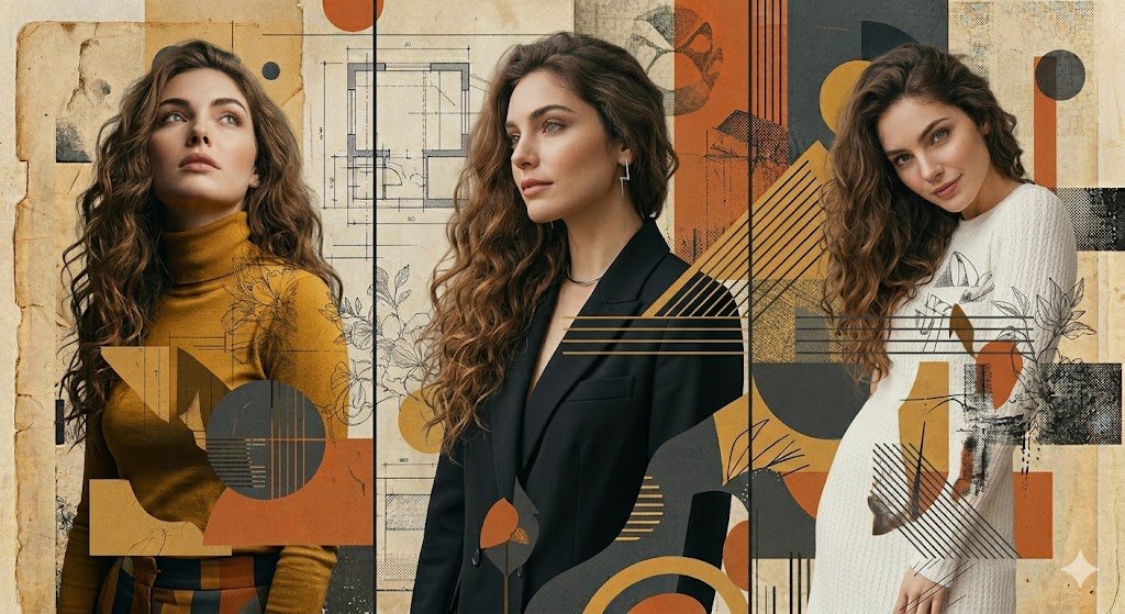 A high resolution, photorealistic three panel composition fea...