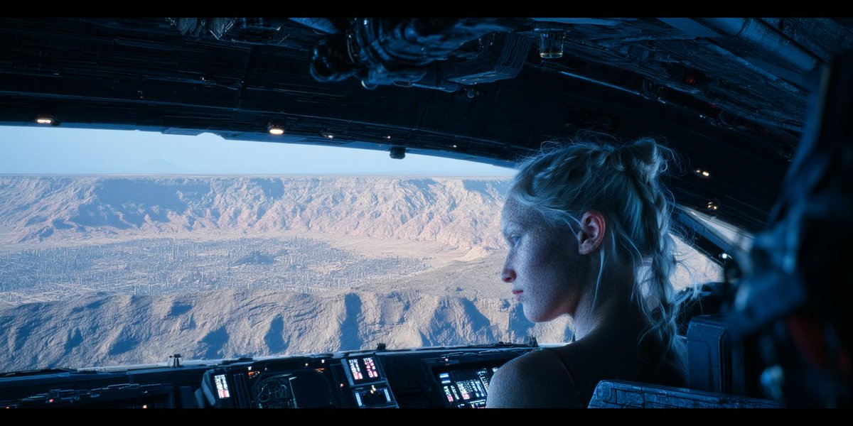 More tests with Midjourney V8 alpha with a more complex scene...