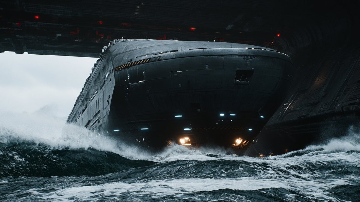 Still doing iteration with the ark vessel prompt with Midjour...