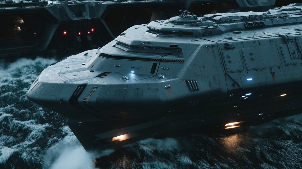 Still doing iteration with the ark vessel prompt with Midjour...