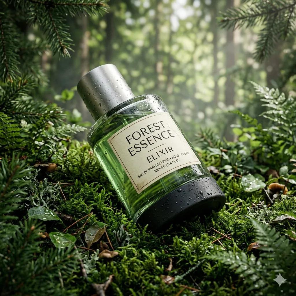 Ultra realistic premium fragrance product shot of a perfume b...