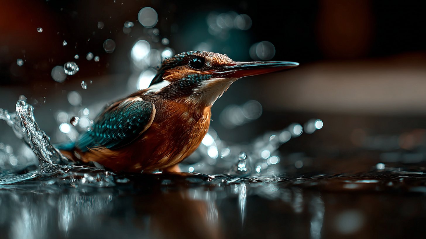 Midjourney V7人像拍摄提示：动态动物微距与电影光影