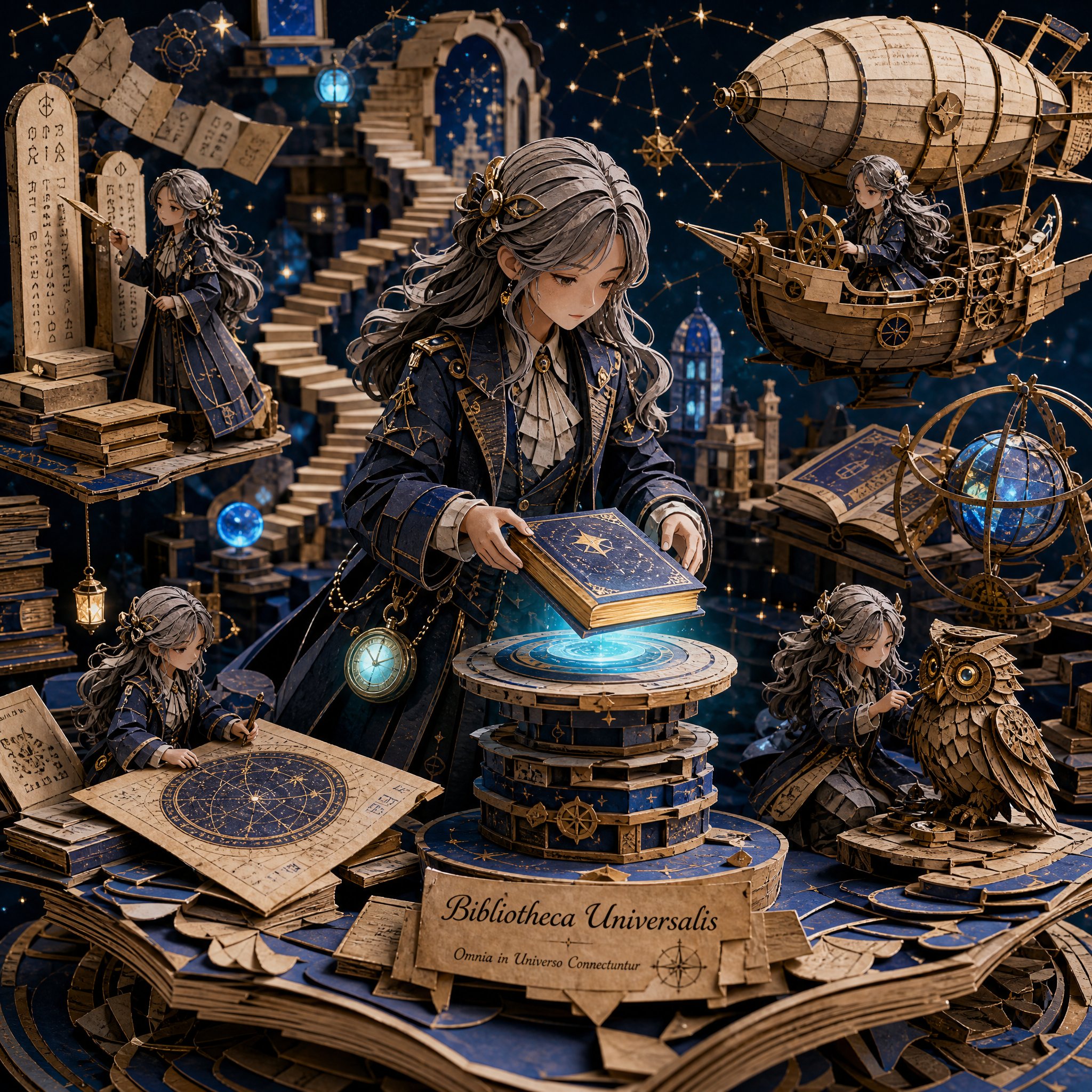 GPT Image 2奇幻纸艺场景