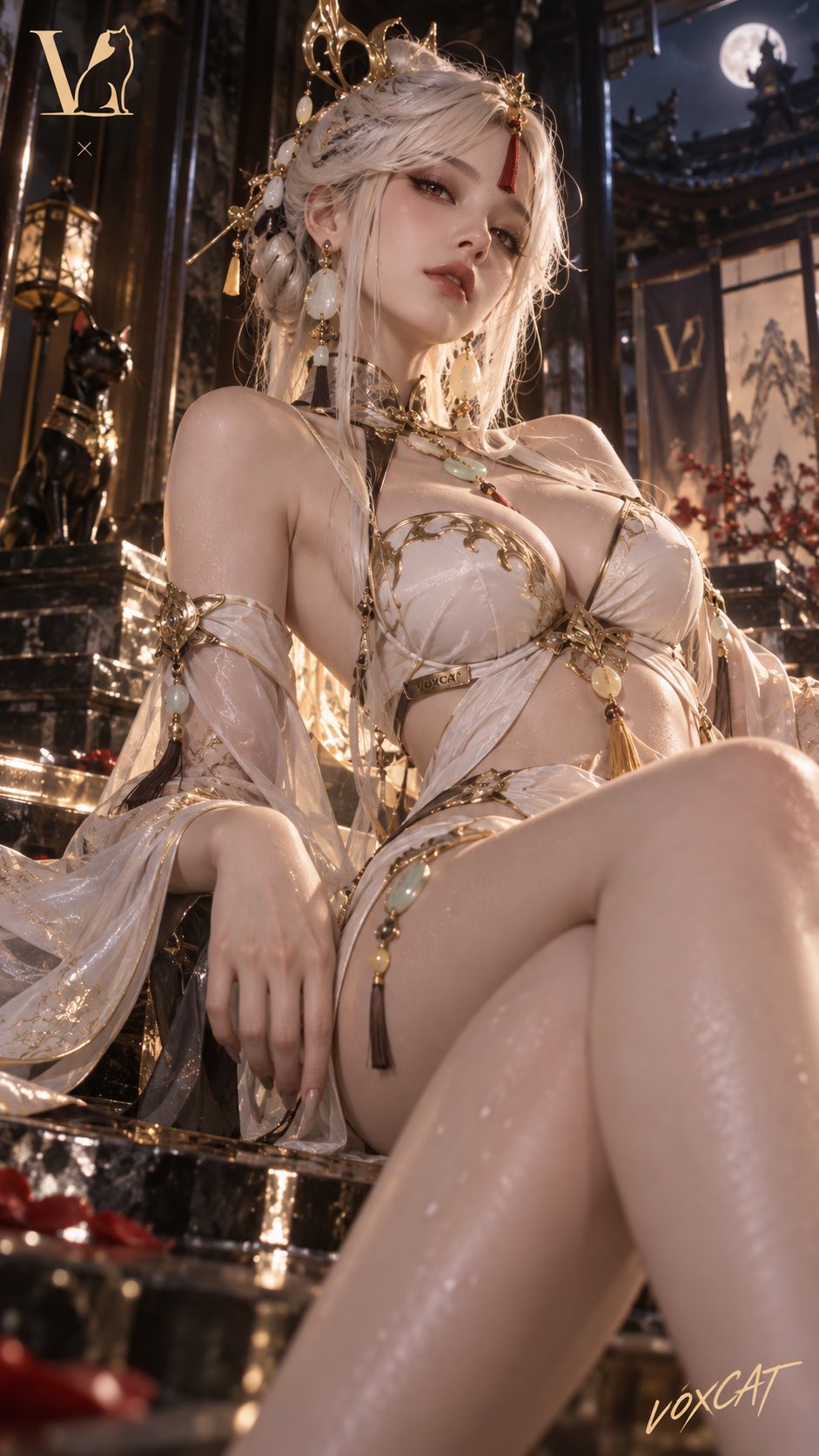 image2.5人像测试 {角色},明确成年角色,时尚杂志级低机位 Editorial 角色摄影 × 高级奇幻人像